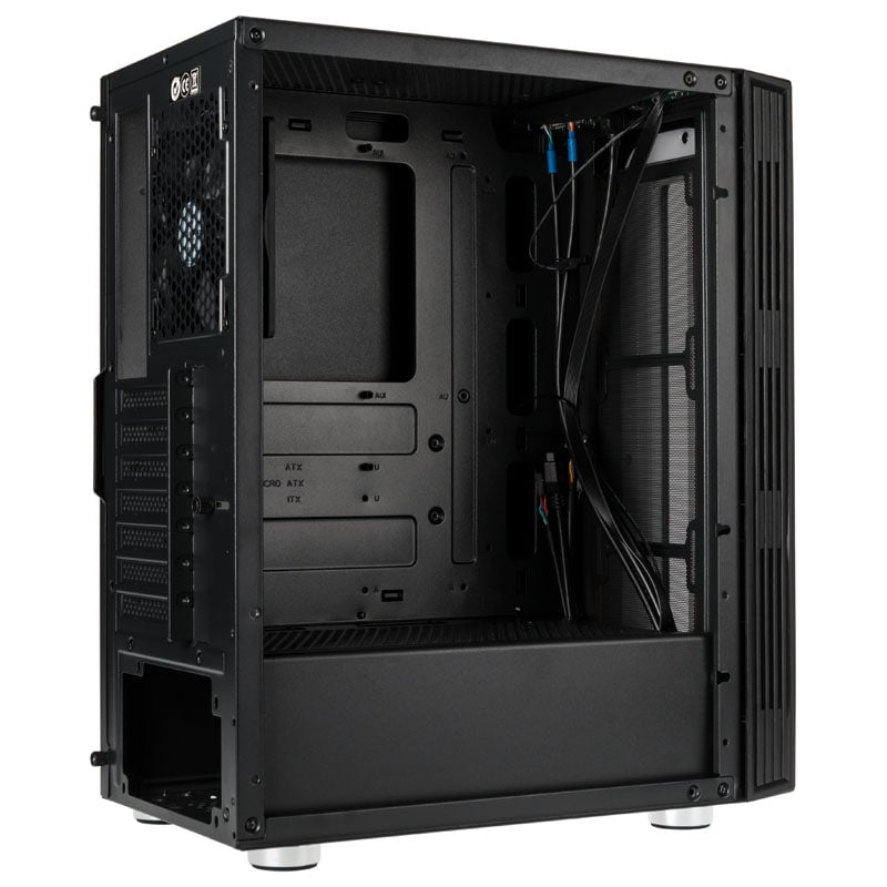 Kolink Nimbus RGB Midi-Tower, härdat glas - Svart