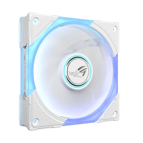 ASUS ROG Eurux GR120 ARGB Fan White Single Pack – set skråt fra siden