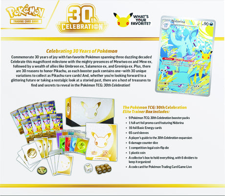 Pokémon - 30th Celebration - Elite Trainer Box (POK10447-101)