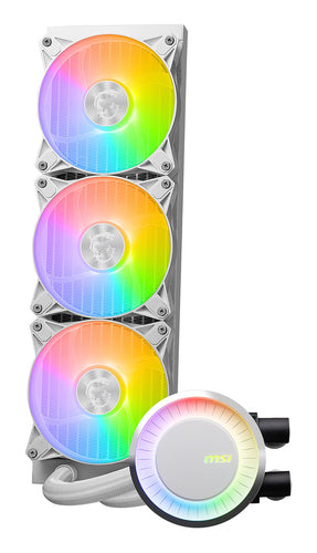 MSI MAG CORELIQUID E360 White 360mm – CPU-køler – Hvid