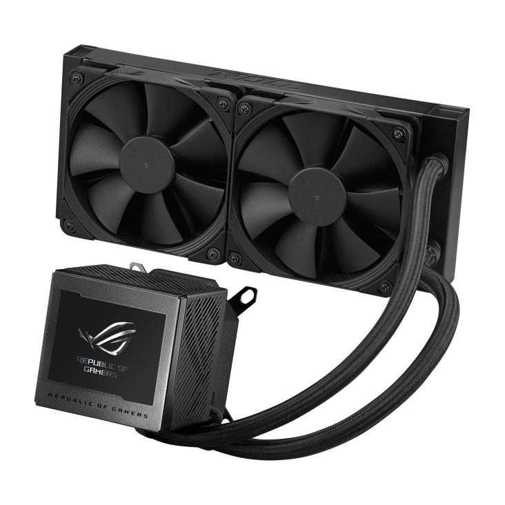 ASUS ROG RYUJIN III 240 AiO CPU Liquid Cooler w. 3.5" LCD, 2x Noctua iPPC 2000 PWM 120mm (AM5 comp.) ASUS