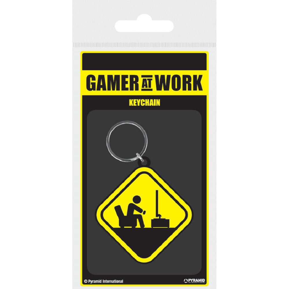 Pyr - Gamer At Work Varningssignal Nyckelring