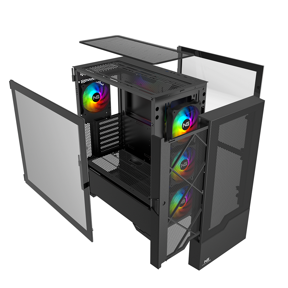 Nordic Gaming Munin RGB Tower ATX - Svart