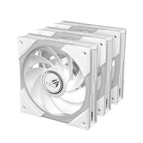 ASUS ROG Eurux GR120 ARGB Reverse Fan White Edition - Triple Pack – set skråt forfra (vinkel 11)