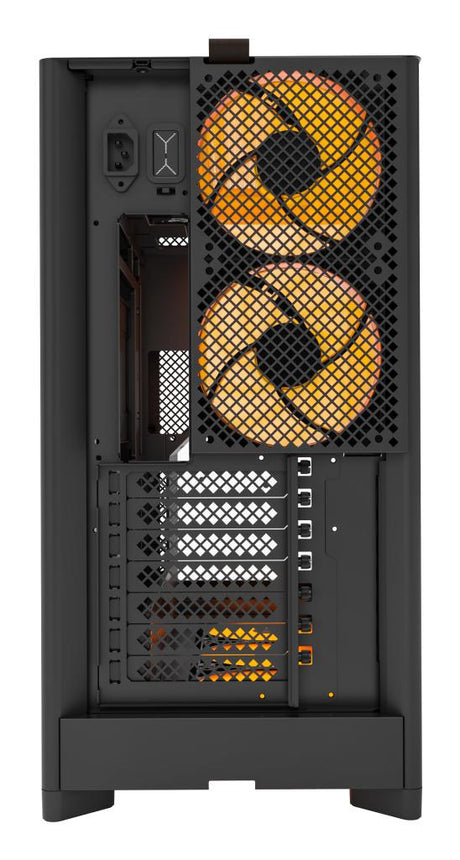 Montech HS02 PRO, ATX, Glass front, 5 Pre-installed fans - Black Telon Technology Co Ltd (Montech)
