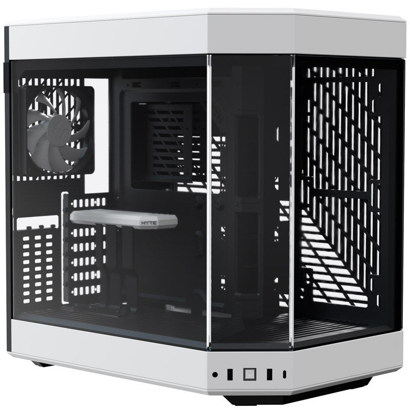 Hyte Y60 Midi Tower - svart/vit, PCI-e 4.0, panoramautsikt över glas