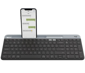 Logitech - K580 Slim Multi-Device Wireless Keyboard GRAPHITE NORDIC Logitech