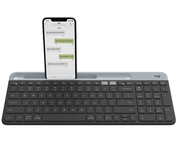 Logitech - K580 Slim Multi-Device Wireless Keyboard GRAPHITE NORDIC