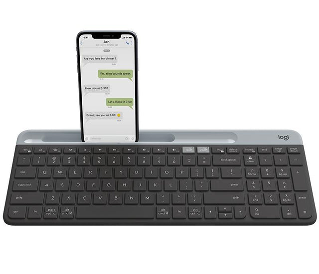 Logitech - K580 Slim Multi-Device Wireless Keyboard GRAPHITE NORDIC Logitech