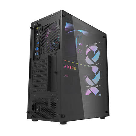 Darkflash DK352 Plus Datorfodral + 4 Fläktar (svart)