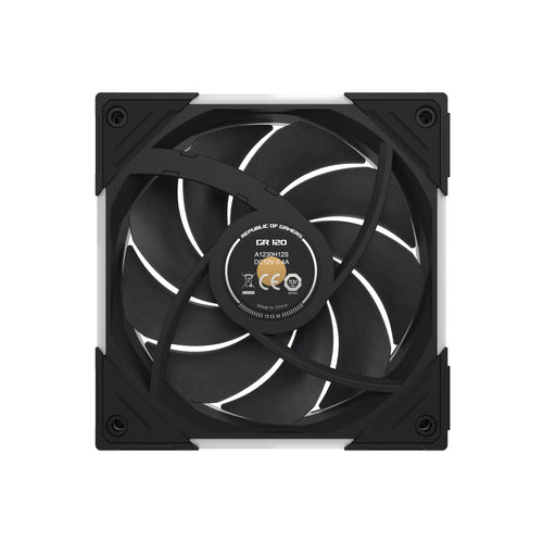 ASUS ROG Eurux GR120 ARGB Fan Single Pack – set bagfra (vinkel 3)
