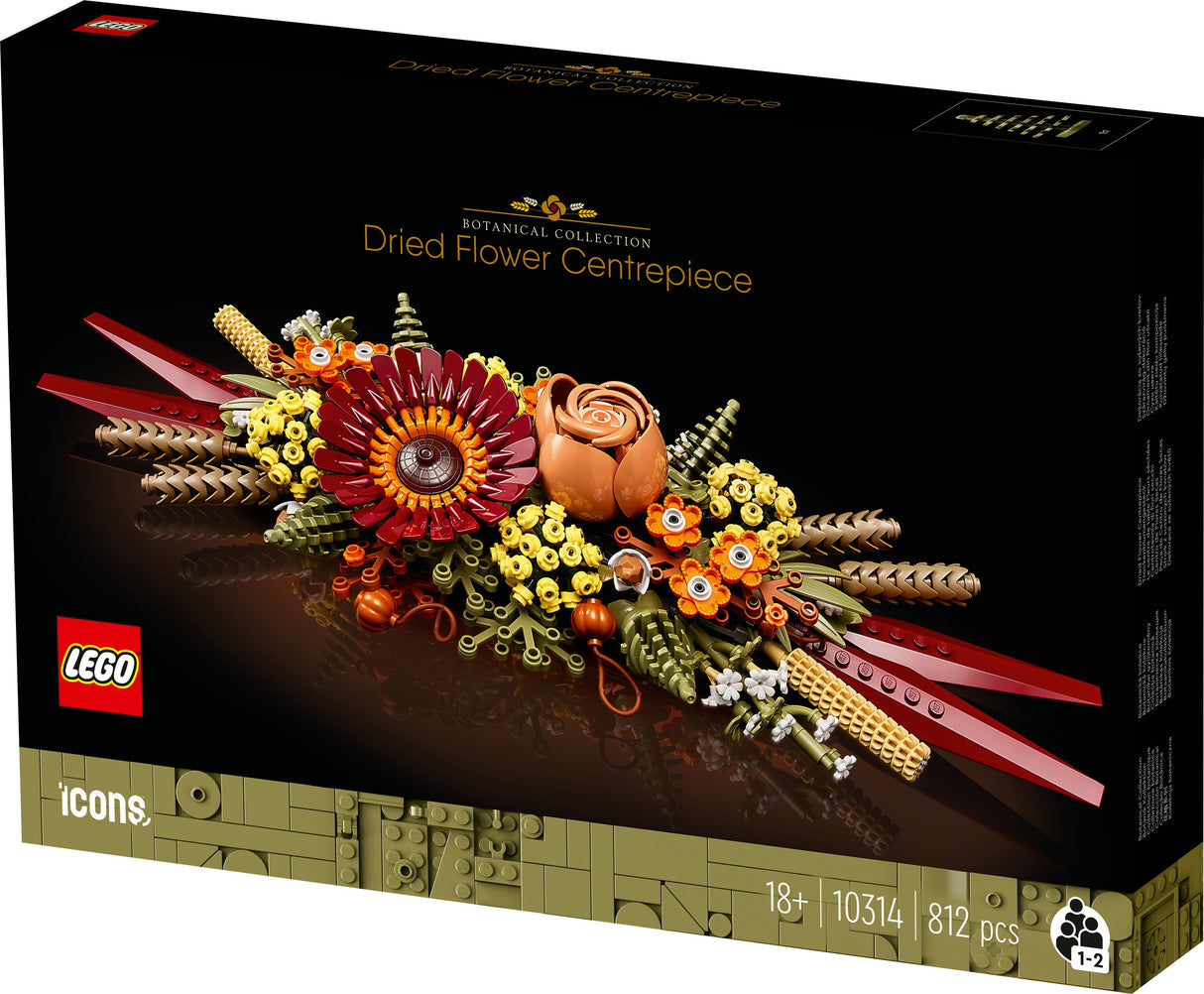 LEGO 10314 Ikoner Torkade Blomsterarrangemang Byggleksak