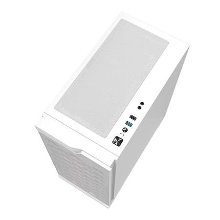 Darkflash DK361 Datorfodral + 4 Fläktar (vit)
