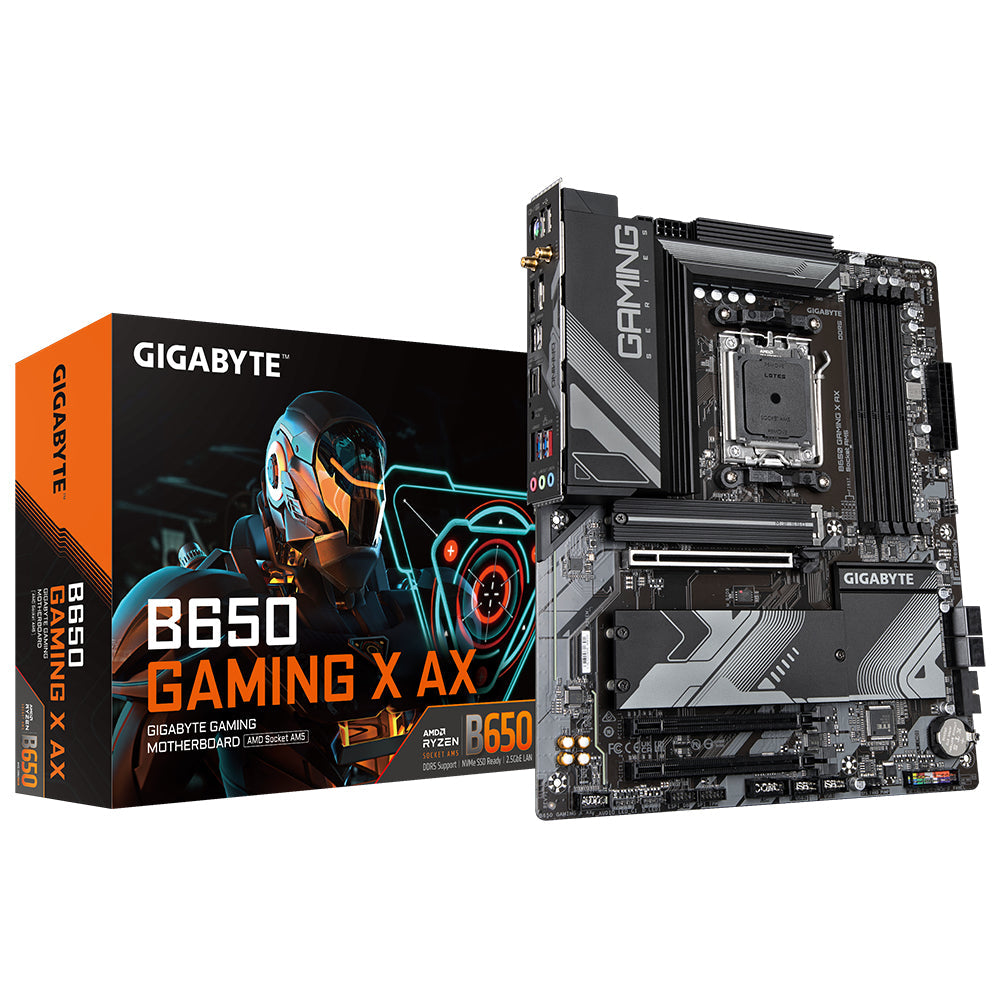 GIGABYTE B650 GAMING X AX Moderkort - AMD B650 - AMD AM5-sockel - DDR5 RAM - ATX