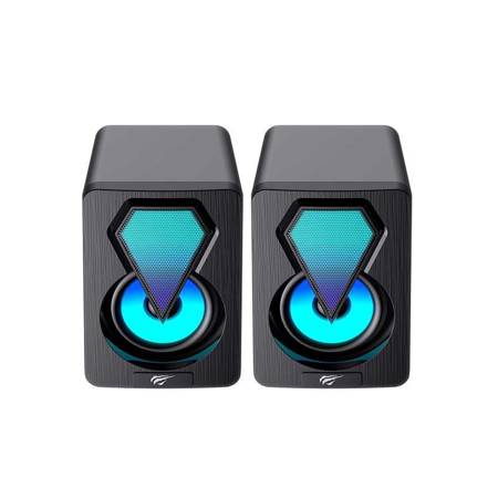 Datorhögtalare Havit SK210mini PRO 2.0 RGB (svart)