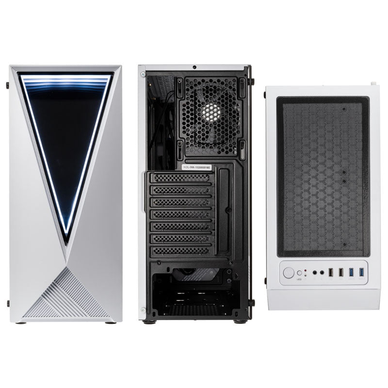Kolink Void RGB Midi Tower - Vit, Fönster