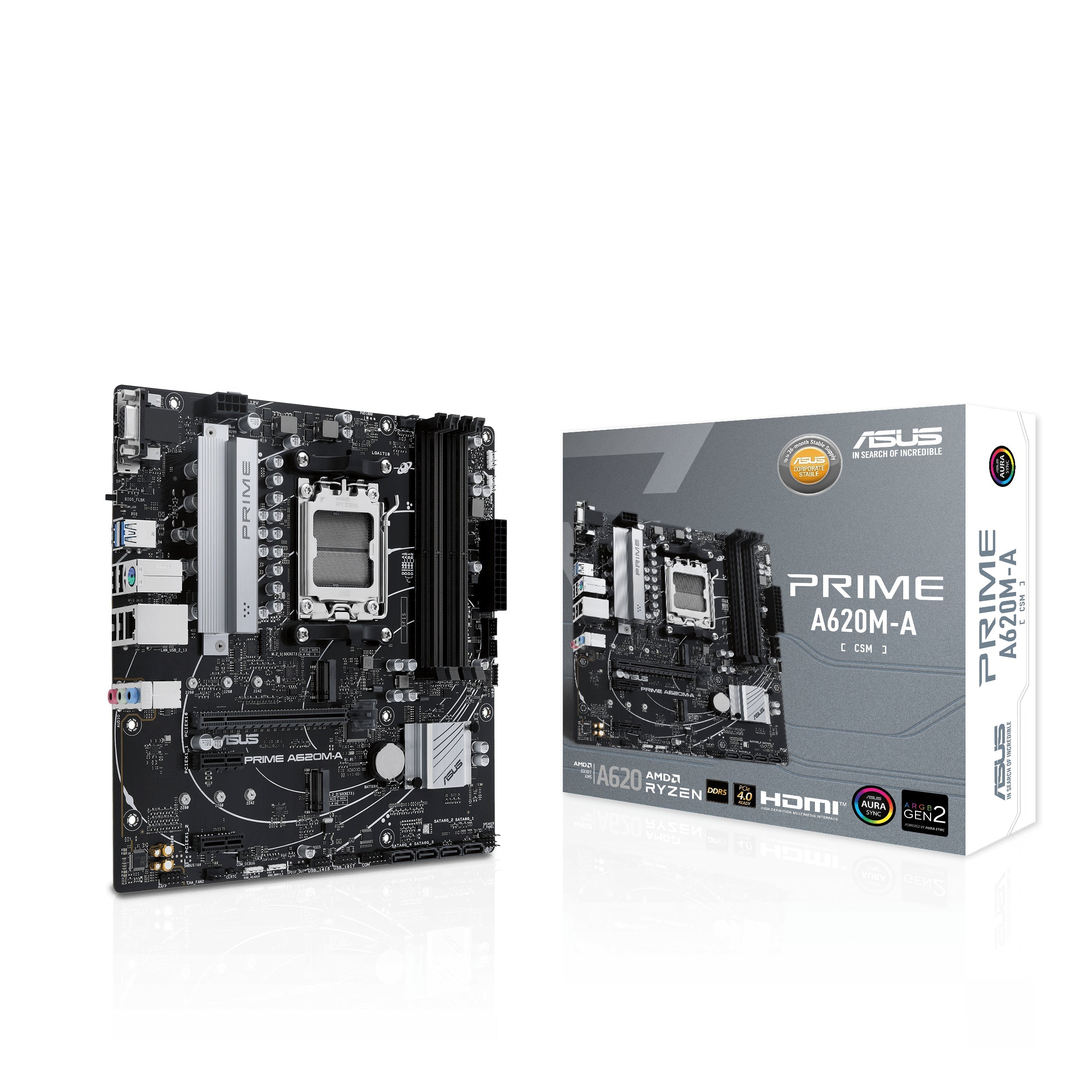 ASUS PRIME A620M-A-CSM (mATX, A620, AM5, DDR5)