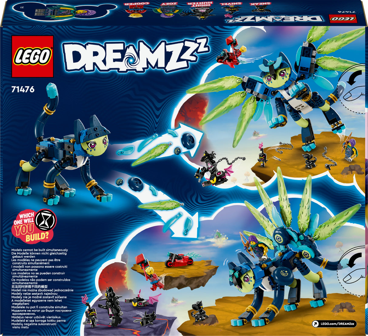 LEGO 71476 DREAMZzz Zoey Och Zian Cat Tugglan, Byggleksaksväska