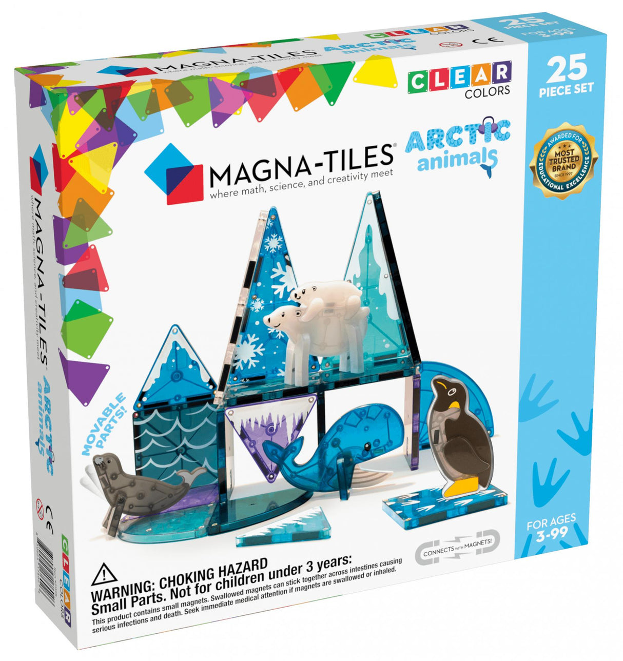 MAGNA-TILES - Artic Animals 25 pcs set  (90221) Magna Tiles
