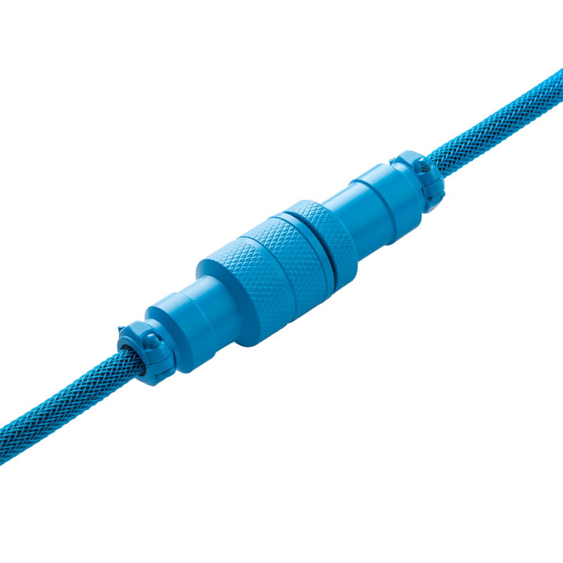 CableMod Pro Coiled Keyboard Kabel USB A Till USB Typ C, Spectrum Blue - 150cm