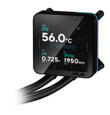 ASUS PRIME LC II 360 ARGB LCD – nærbillede af produktets detaljer (vinkel 2)