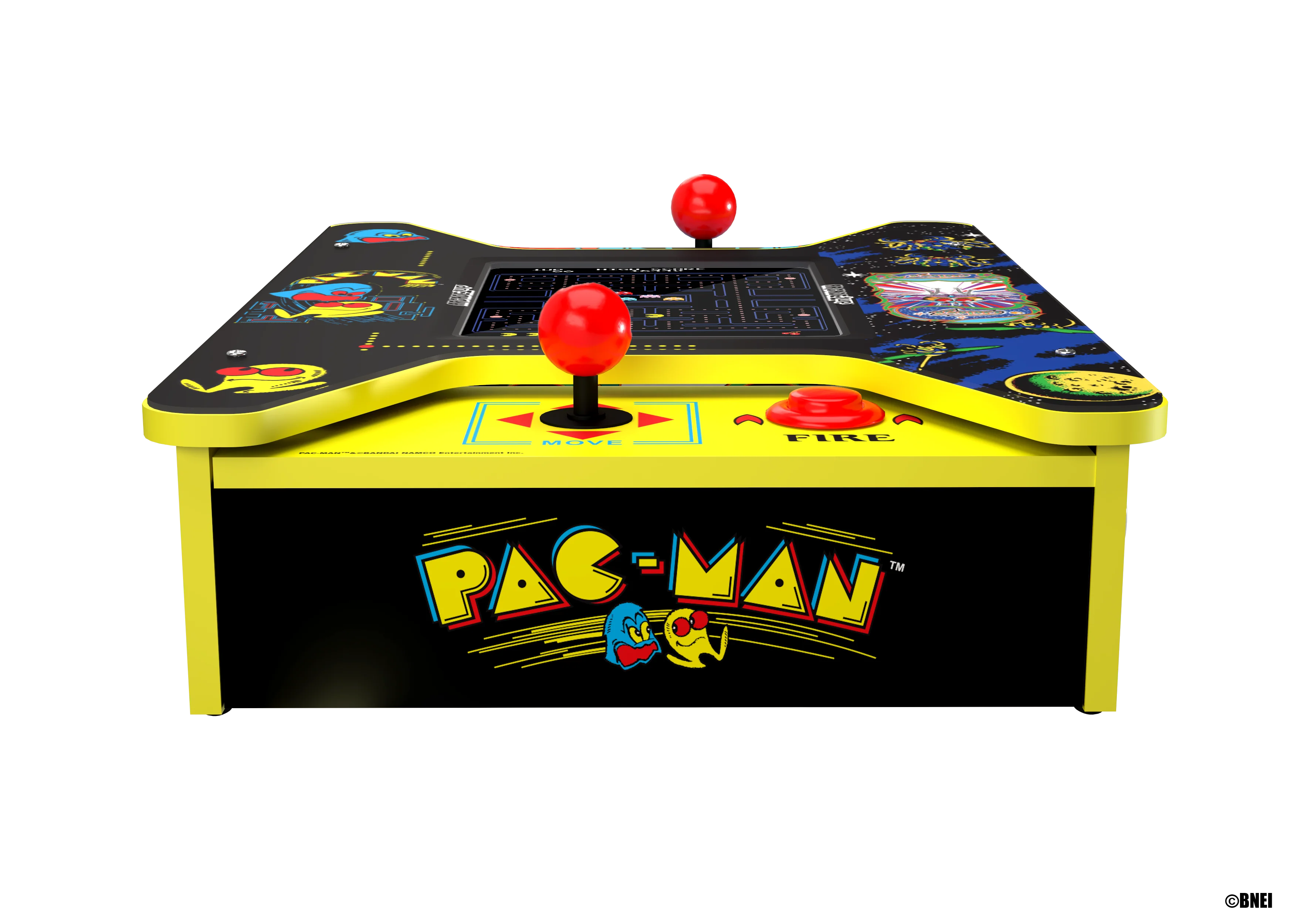 ARCADE 1 Up Pac-Man Head-to-Head-bord