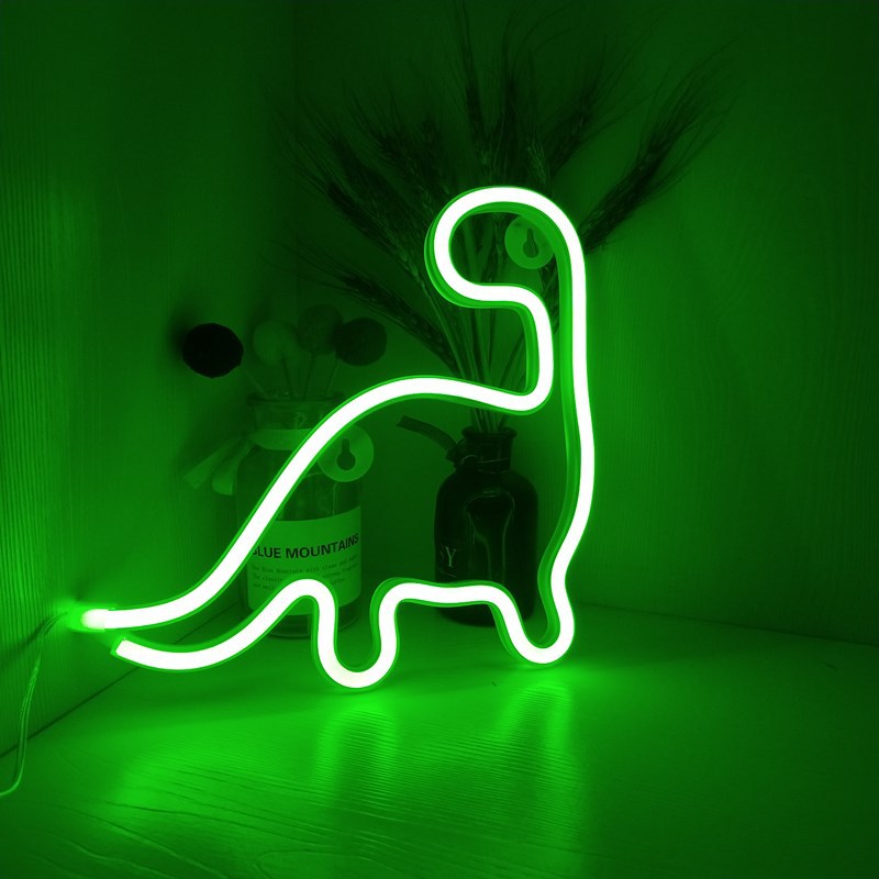 Geekd - Dino Neon Lampa