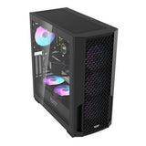 Datorfodral Darkflash DF2100 + 4 ARGB-fläktar (svart)