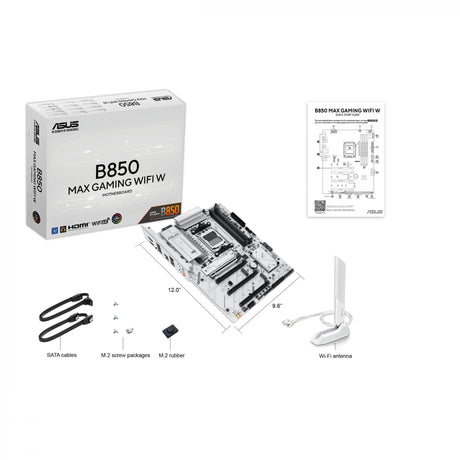 ASUS B850 MAX GAMING WIFI WHITE (ATX, B850, AM5, DDR5) ASUS
