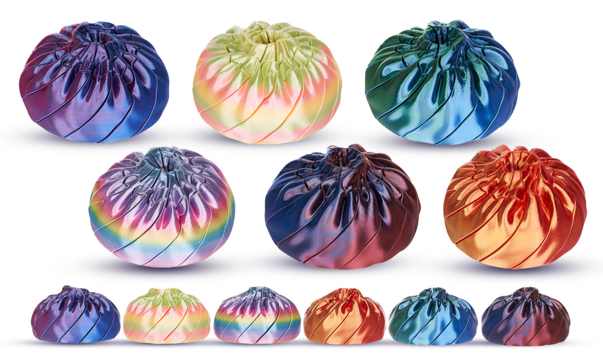 3D-printet Fidget Dumpling 8 cm – Assorteret