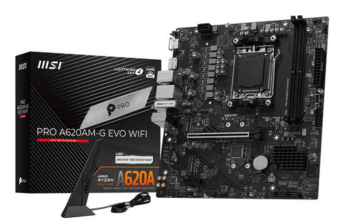 MSI PRO A620AM-G EVO WIFI bundkort - AM5, micro-ATX - visning 1