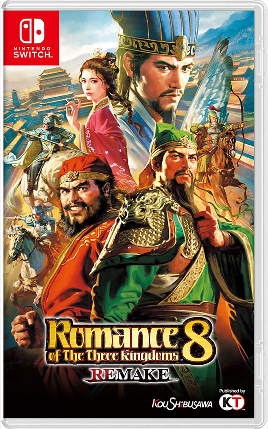 Romance of the Three Kingdoms 8 Remake – forside til Nintendo Switch