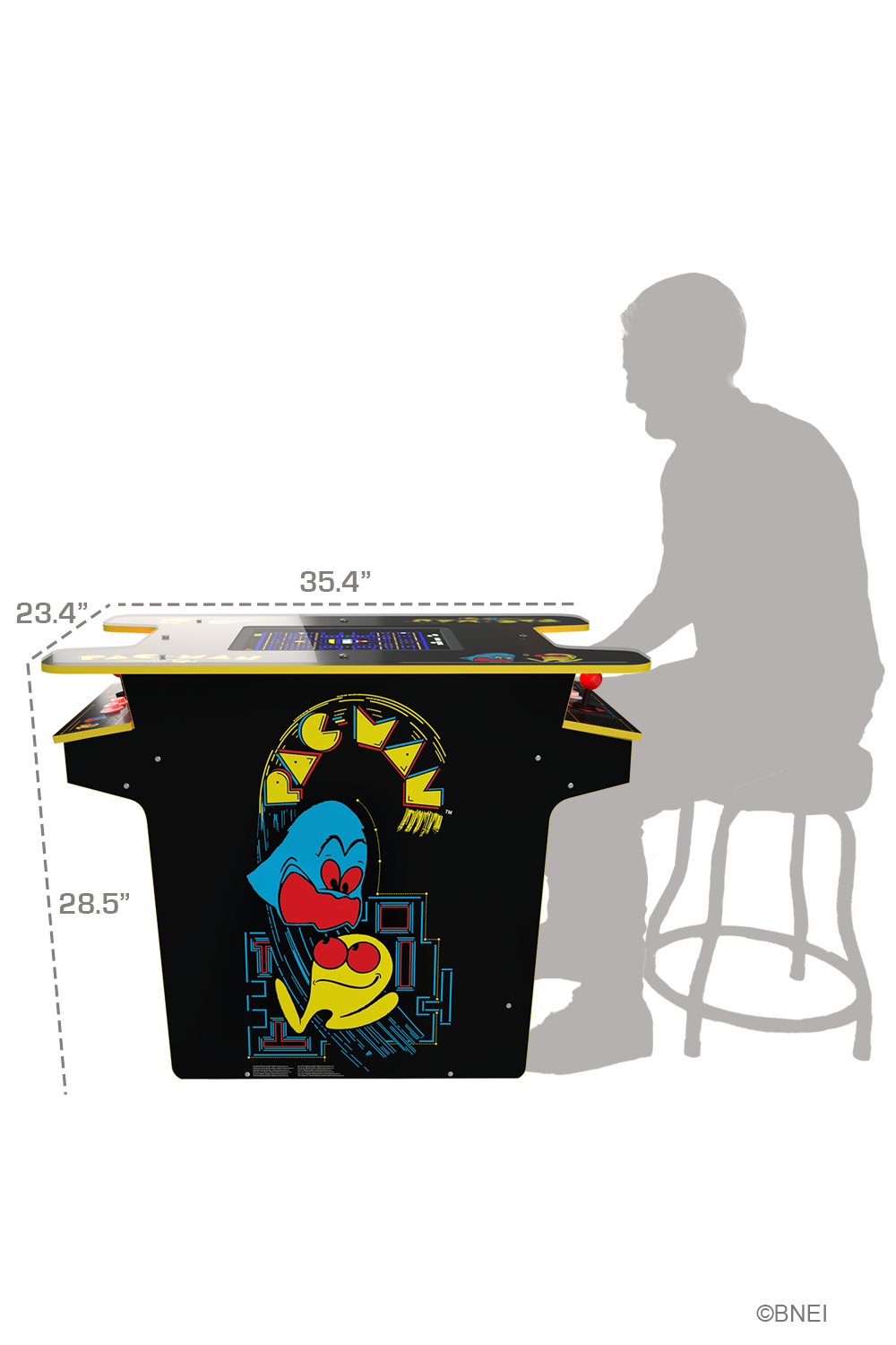 ARCADE 1 UP PAC-MAN HEAD-TO-HEAD BOARD