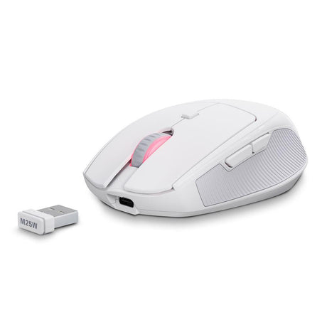 Sharkoon OfficePal M25W White 4000 DPI 69g 2.4GHz Wireless 50h Rechargeable Mouse Sharkoon