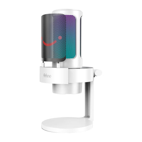 Fifine A8W condenser microphone with stand (white) Fifine
