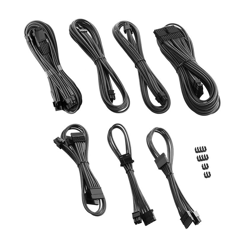 CableMod C-Series Pro ModMesh 12VHPWR Kabelsats För Corsair RM, RMi, RMx (Black Label) - Kolfiber