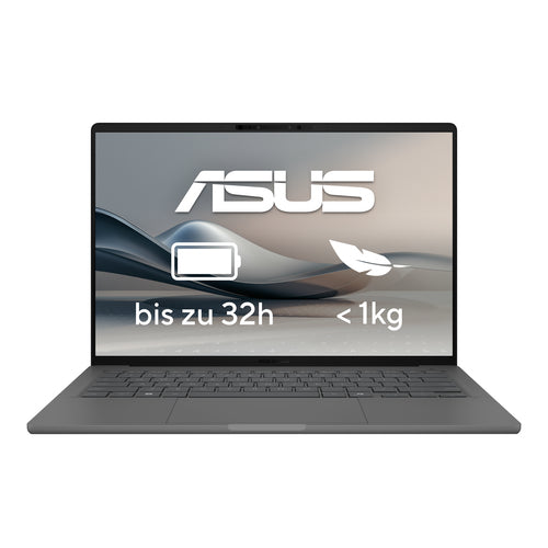 ASUS Zenbook A14 UX3407QA-QD496W – set forfra; tastaturlayout illustrativt