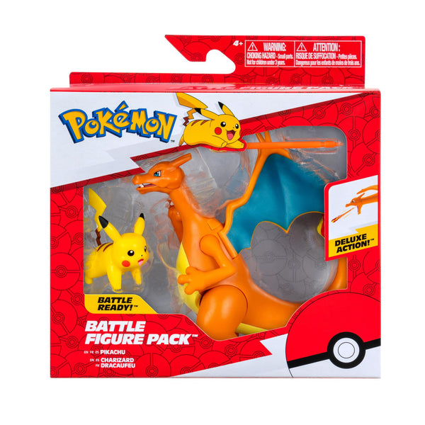 Pokémon - 2-pack Charizard och Pikachu