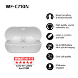 Sony WF-C710N – trådløse in-ear-øretelefoner med støjreduktion – hvid – produktdetalje 3