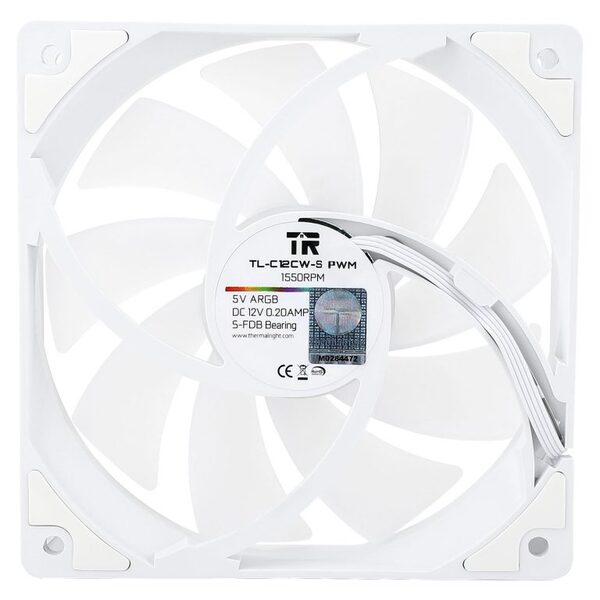 Thermalright TL-C12CW-S ARGB Vit 3-pack - 120 Mm Fläkt