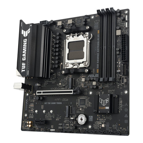 ASUS TUF Gaming A620AM-PLUS – bundkort med DIMM-pladser set fra siden