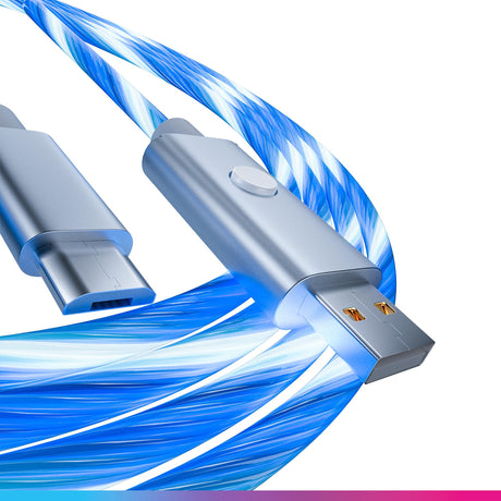 Oniverse Micro Usb Charge Cable With Led, 2 Meters - White ONIVERSE