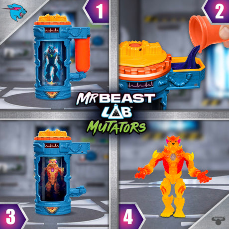 Mr. Beast Lab - Mutators, Mutation Chamber Flame Panther