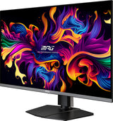 MSI MPG 321URX QD-OLED – 31,5″ gamingskærm, 3840 × 2160, 240 Hz – forside set skråt fra højre