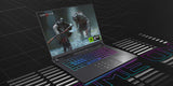 ASUS ROG Strix G16 G614FP-S5062W – illustreret i brug; tastaturlayout illustrativt