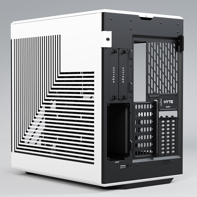 Hyte Y60 Midi Tower - svart/vit, PCI-e 4.0, panoramautsikt över glas