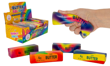 Squeeze Butter Rainbow 13 cm – Regnbue Geekd