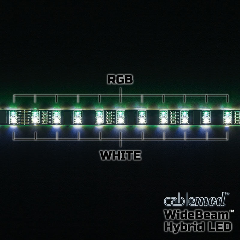 CableMod WideBeam Hybrid LED Kit 60cm - RGB/W