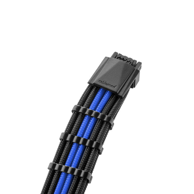 CableMod Pro ModMesh 12VHPWR Till 3x PCI-e-kabel - 45cm, Svart/blå
