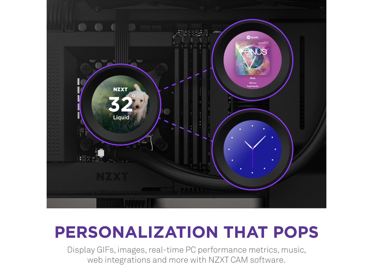 NZXT Kraken Elite 360 ​​Svart Intel/AMD Vattenkylare